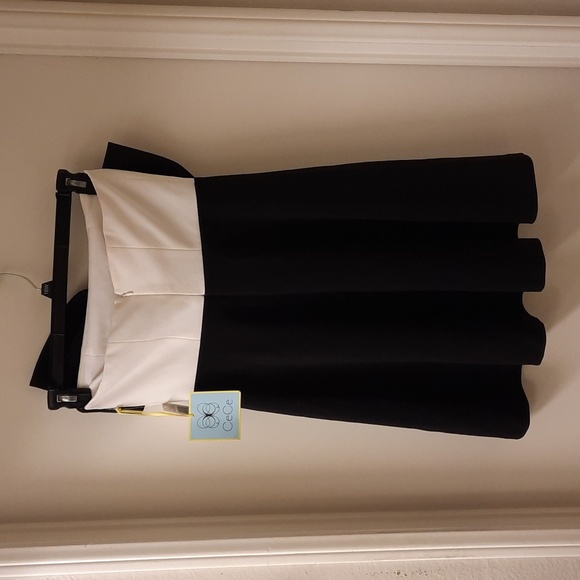 NWT, CeCe Colorblock Bow Dress (flaws) - Picture 7 of 16